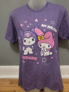 3/$10 Sanrio Purple My Melody & Kuromi Short Sleeve Tee